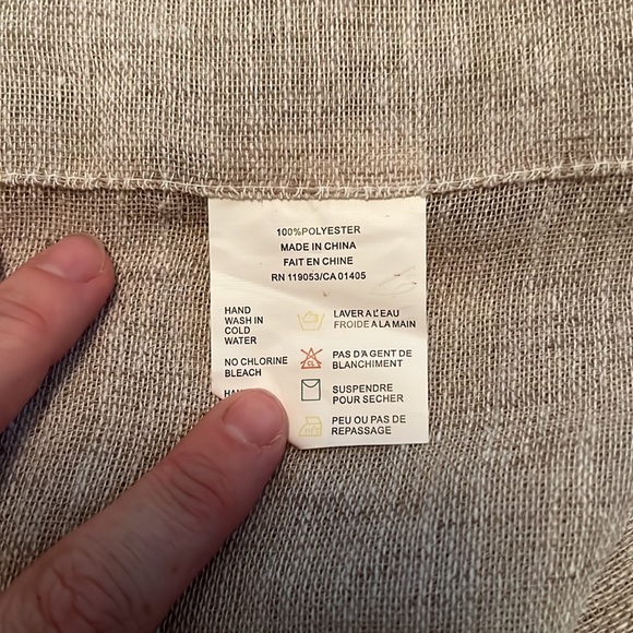 Linen Style Curtains (1 set of two panels) - Picture 4 of 4